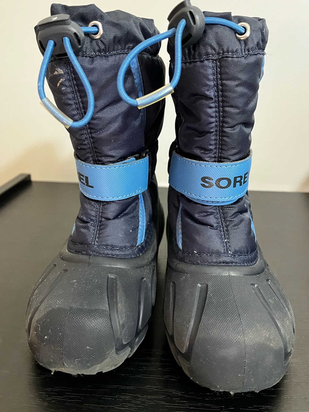 Sorel Flurry Kids Navy Blue Insulated Waterproof Snow Boots Size 11